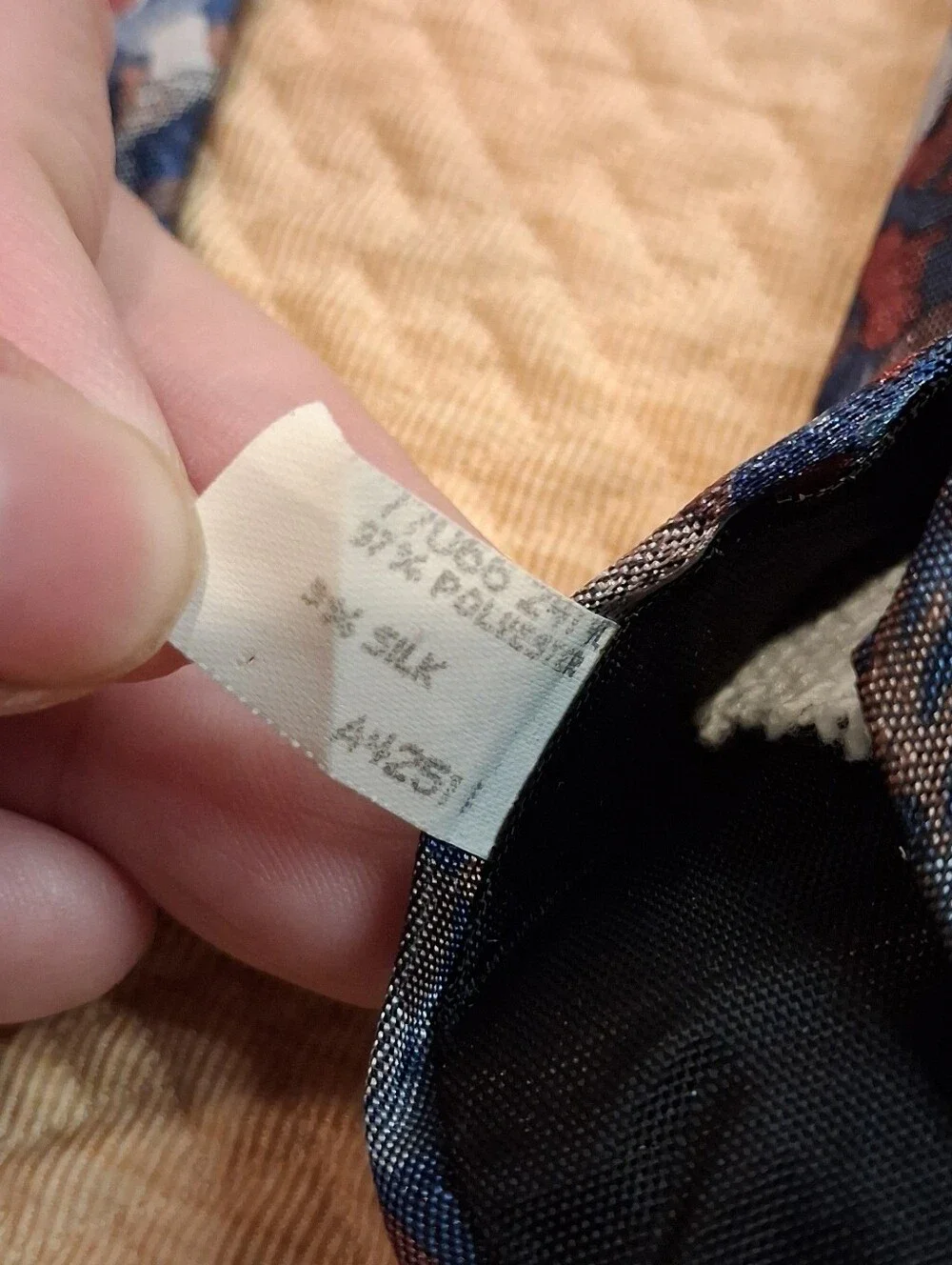 Oscar De La Renta Vintage Multicolored Tie Silk Blend